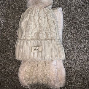 Ugg beanie and scarf